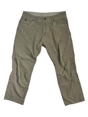 Kuhl Revolvr Pants Men’s 38x30 Green Brown Performance Stretch Outdoor Hiking